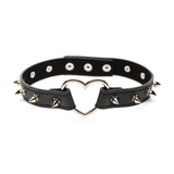 Choker Spitzherz Schwarz