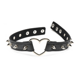 Choker Spitzherz Schwarz