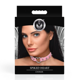 Choker Spitzherz Schwarz