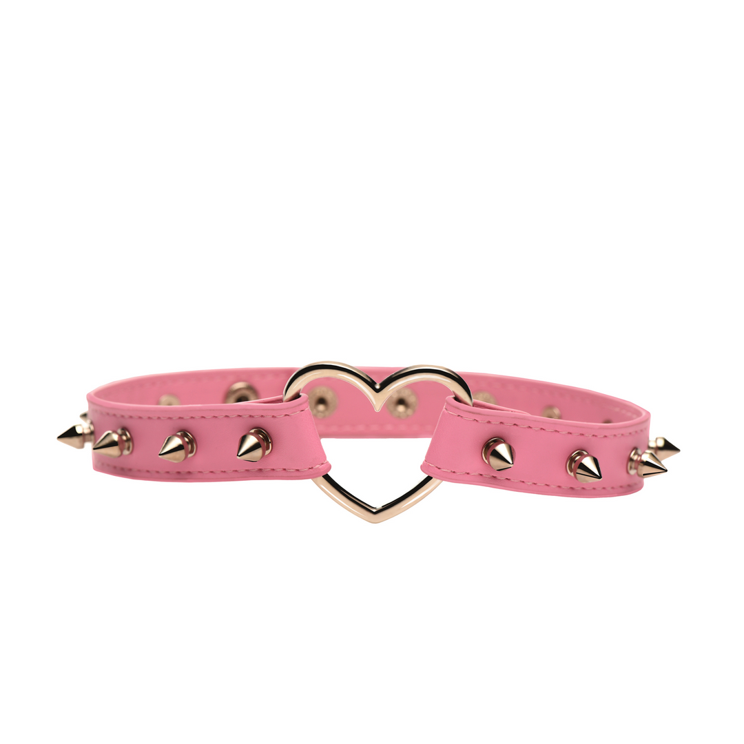 Choker Spitzherz Schwarz