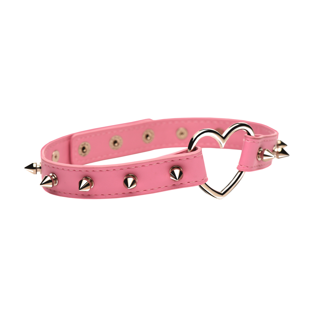 Choker Spitzherz Schwarz