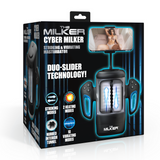 Masturbator Cyber Milker vibrierend mit Handyhalter Schwarz/Durchsichtig 18,3 x Ø 10,5 cm