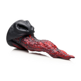 Dildo Dragon Tongue Silikon Schwarz/Rot 20,1 x Ø 6,1 cm
