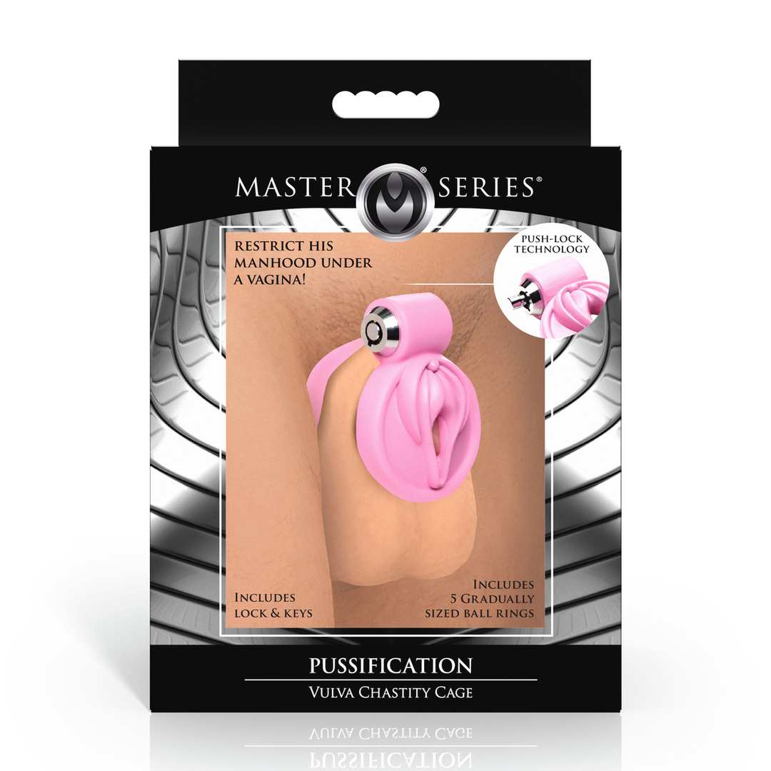 Peniskäfig Vulva-Optik Pink 6,4 cm