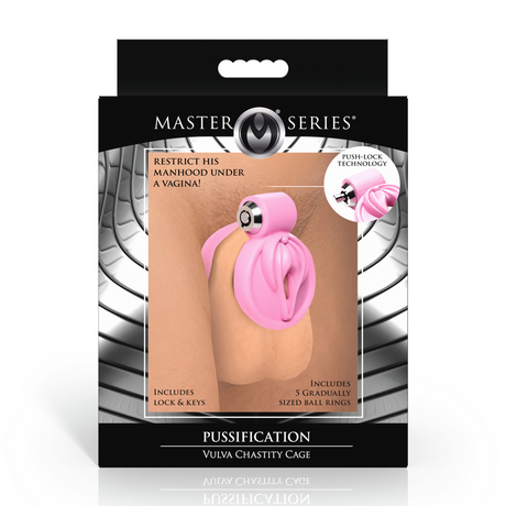 Peniskäfig Vulva-Optik Pink 6,4 cm