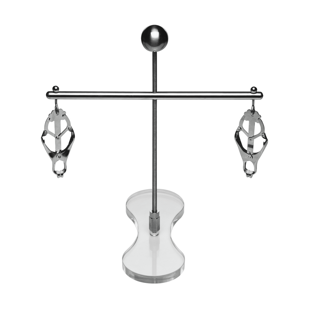 Nippelklemmen Tower of Pain Silber 27,9 cm