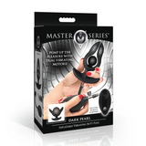 Analplug Dunkle Perle aufblasbar vibrierend mit Fernbedienung Schwarz 10,4 x Ø 11,4 cm