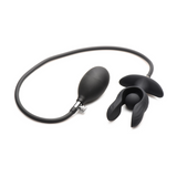 Analplug Dunkle Perle aufblasbar vibrierend mit Fernbedienung Schwarz 10,4 x Ø 11,4 cm
