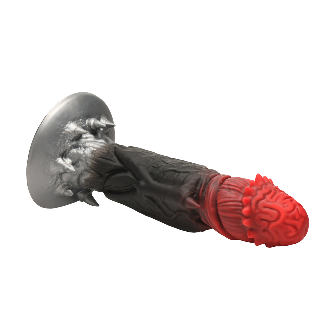 Dildo Count Cockula Silikon Schwarz/Rot 20,3 x Ø 5,3 cm