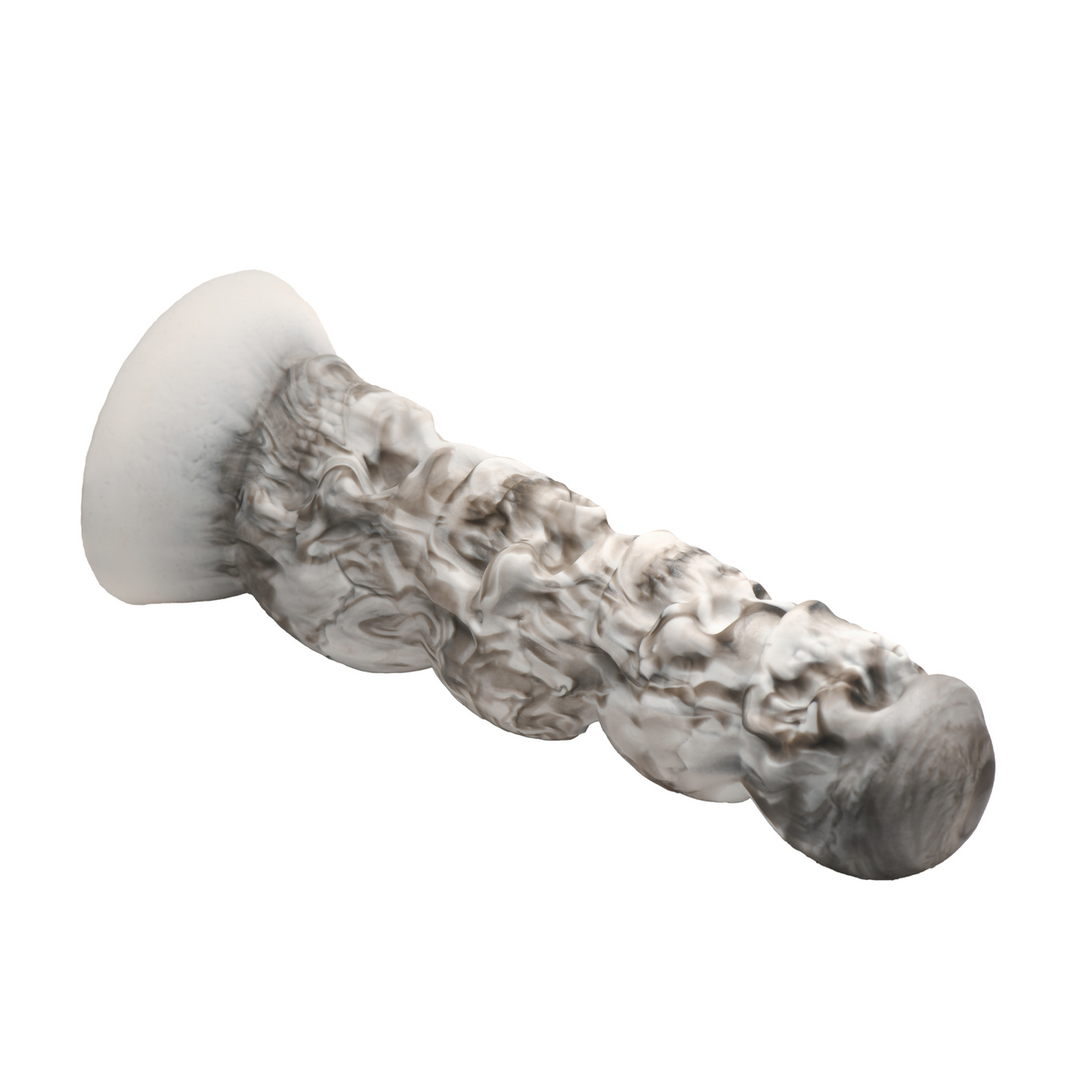 Dildo Tower of Doom Silikon Weiß/Grau 15,2 x Ø 5 cm