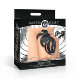 Peniskäfig Hard Stop mit Doppelring Schwarz 5,3 cm