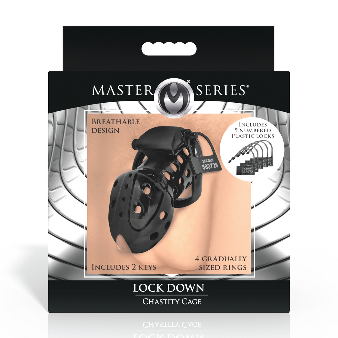 Peniskäfig Lock Down Schwarz 7,6 cm
