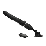 Realistischer Vibrator Power Pounder stoßend Silikon mit Fernbedienung Schwarz 17,8 x Ø 4,3 cm