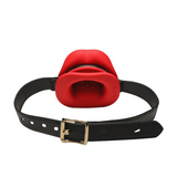 Mundknebel Sissy vibrierend Schwarz/Rot 12,2 cm