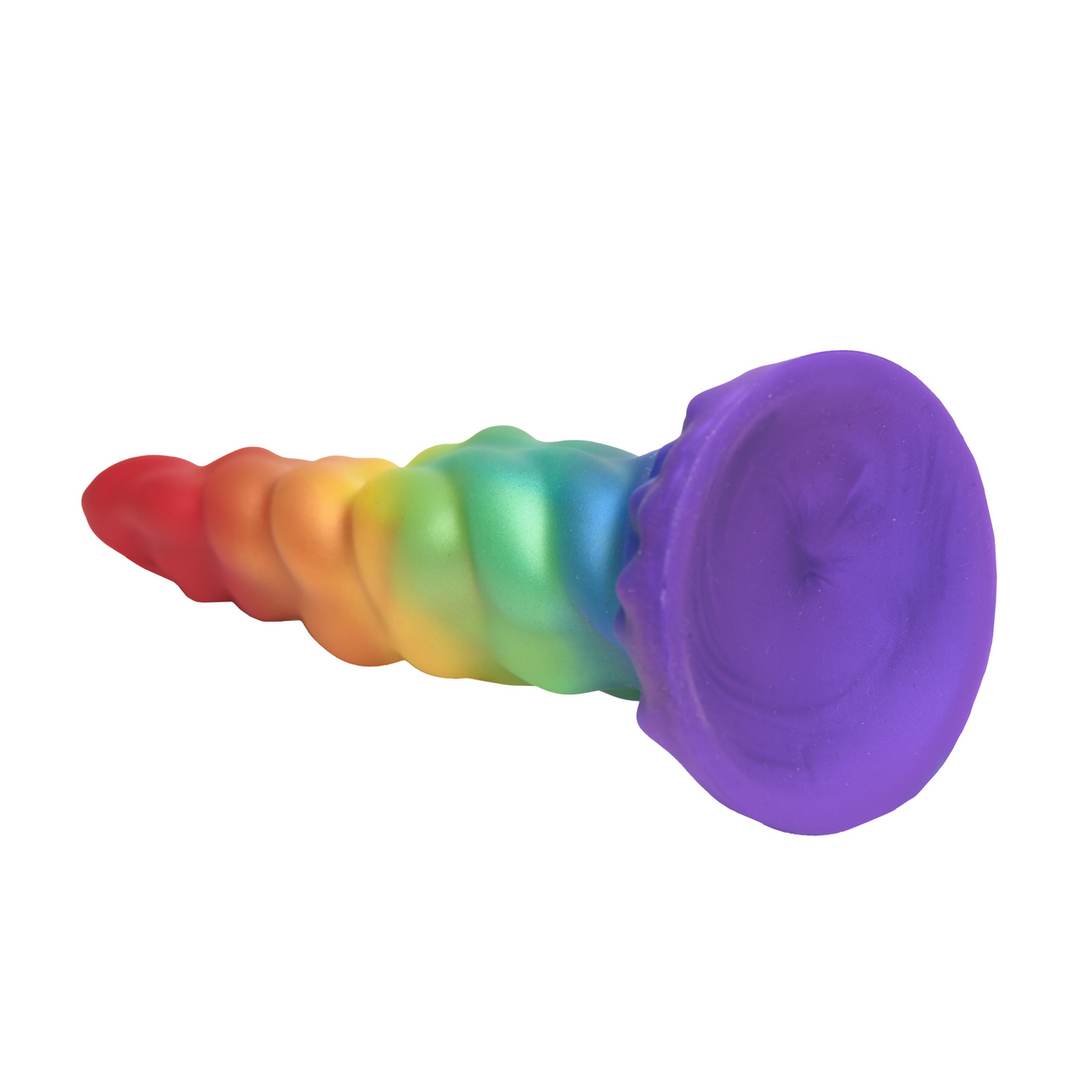 Dildo Magic Rider Einhorn Silikon Regenbogen 16 x Ø 4,3 cm