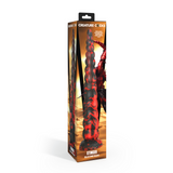 Dildo Stinger Silikon Schwarz/Rot 13,7 x Ø 5,6 cm