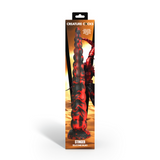 Dildo Stinger Silikon Schwarz/Rot 13,7 x Ø 5,6 cm