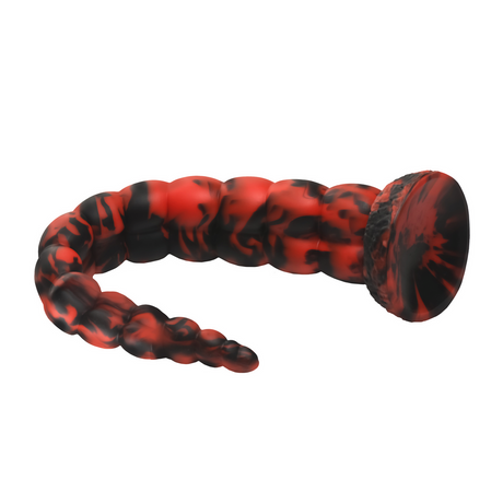Dildo Stinger Silikon Schwarz/Rot 13,7 x Ø 5,6 cm