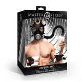 Masturbator-Set Overload mit Gasmaske Schwarz/Durchsichtig