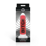 Dildo Bitch Silikon Schwarz/Rot 17,3 x Ø 4,6 cm