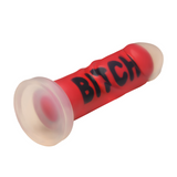 Dildo Bitch Silikon Schwarz/Rot 17,3 x Ø 4,6 cm