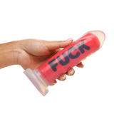 Dildo Fuck Silikon Schwarz/Rot 17,3 x Ø 4,6 cm