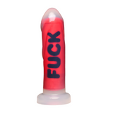Dildo Fuck Silikon Schwarz/Rot 17,3 x Ø 4,6 cm