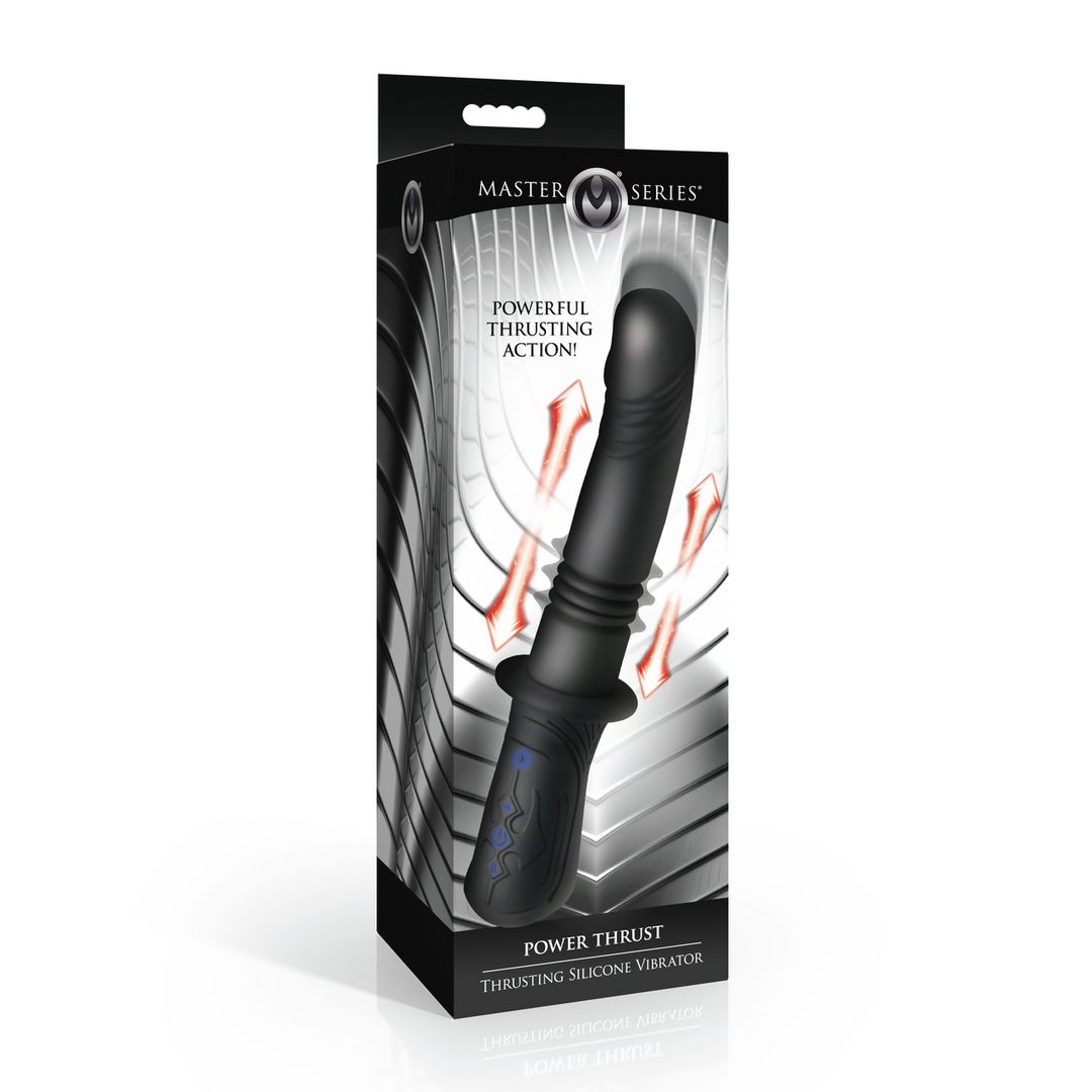 Vibrator Power Thrust stoßend Silikon Schwarz 16,5 x Ø 4 cm