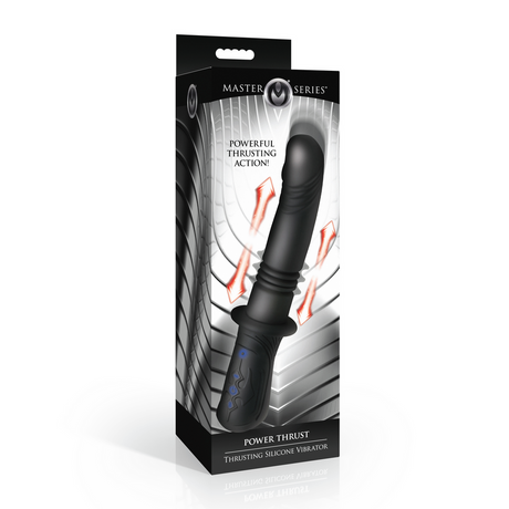 Vibrator Power Thrust stoßend Silikon Schwarz 16,5 x Ø 4 cm