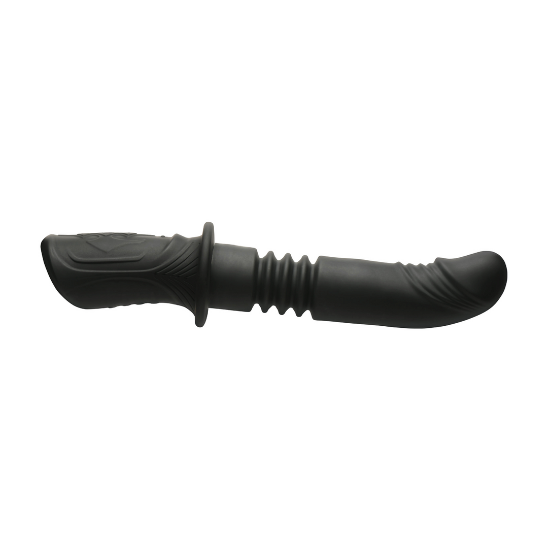 Vibrator Power Thrust stoßend Silikon Schwarz 16,5 x Ø 4 cm