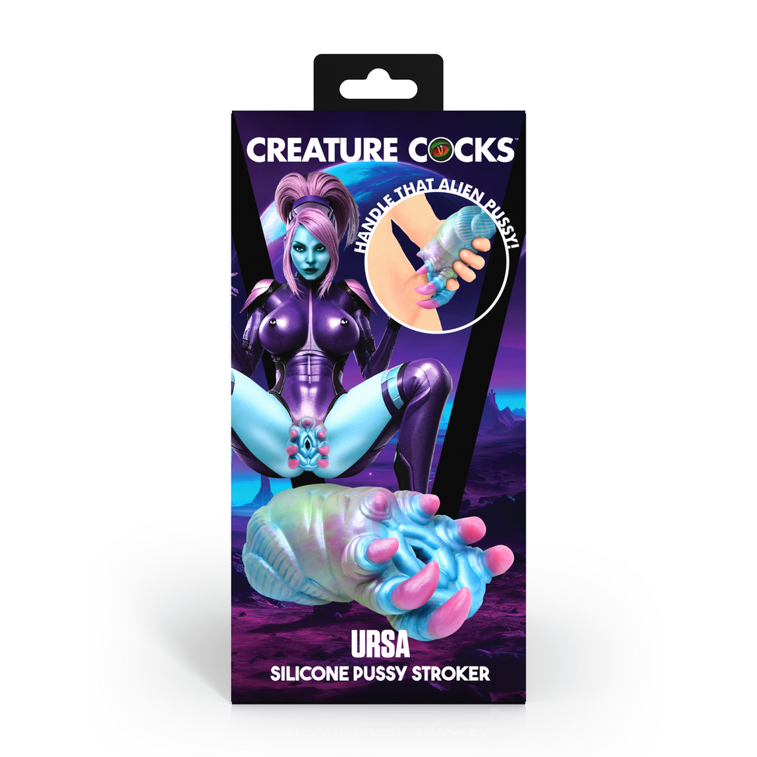 Masturbator Ursa Vagina Silikon Violett/Blau 10,5 cm