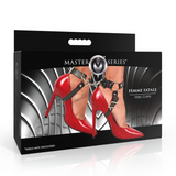 Absatzmanschetten Femme Fatale Schwarz/Rot