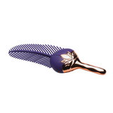 Vibrator Tickler Federkitzler Silikon Violett/Gold 19 cm
