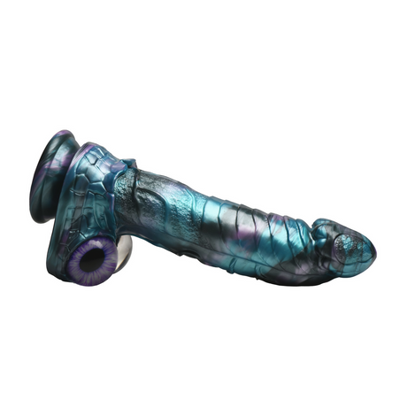 Realistischer Vibrator Astro-Thrust stoßend Silikon Schwarz/Violett 16,5 x Ø 4,8 cm