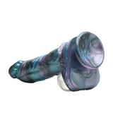 Realistischer Vibrator Astro-Thrust stoßend Silikon Schwarz/Violett 16,5 x Ø 4,8 cm
