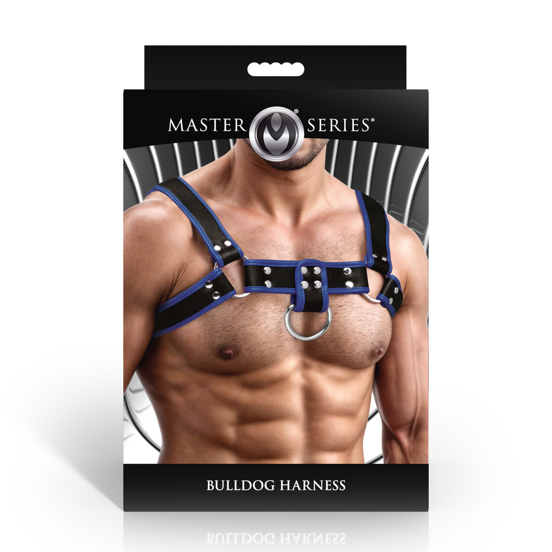 Harness Bulldog Schwarz/Blau