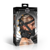 Kopf-Harness Leder mit Maulkorb Schwarz
