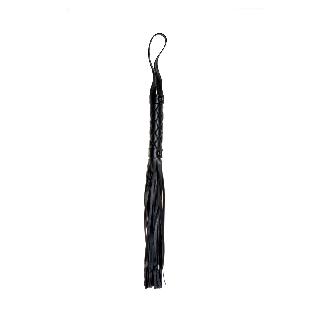Peitsche gepolstert Schwarz 38 cm