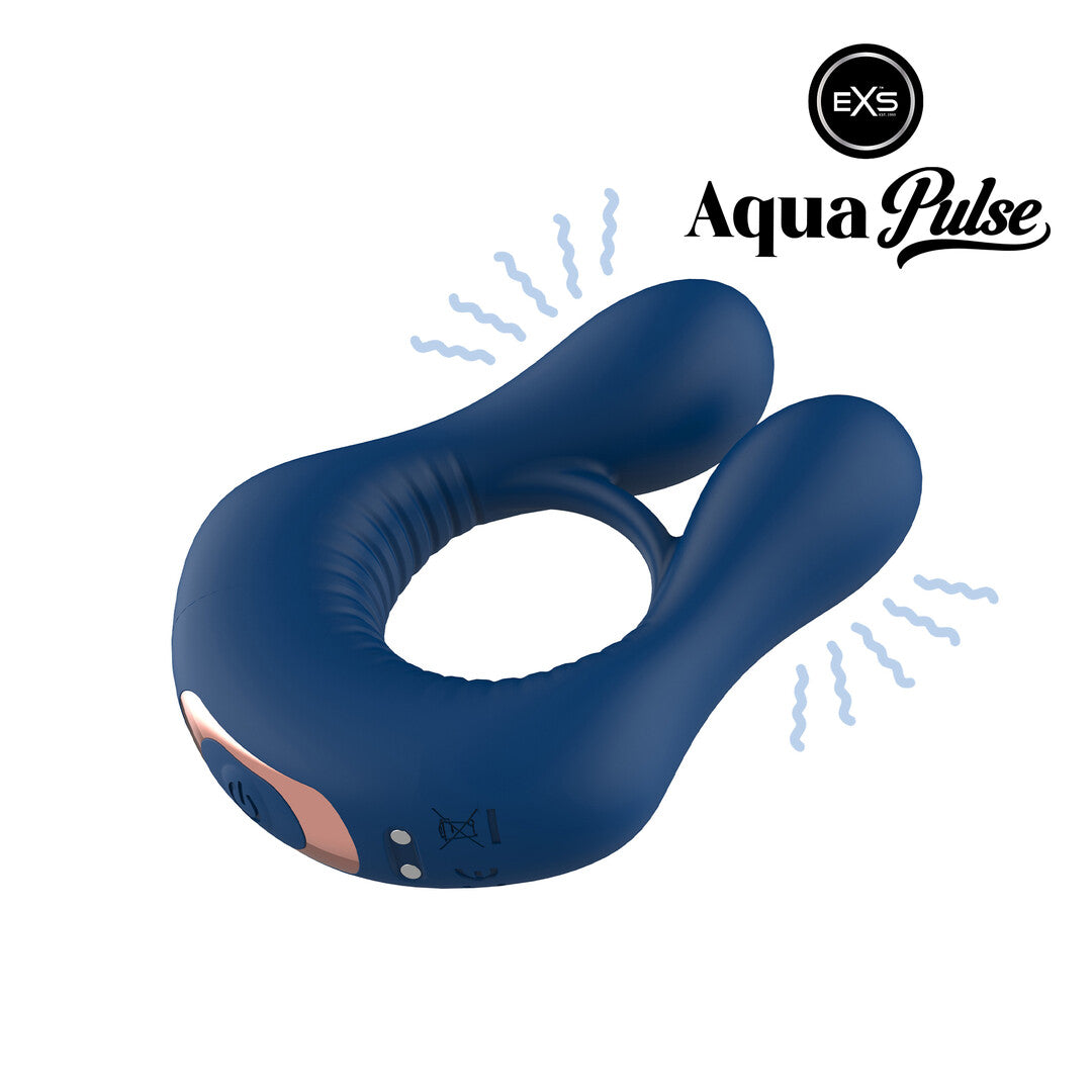 Vibrations-Penisring EXS AquaPulse Poseidon Blau – Ansicht 5