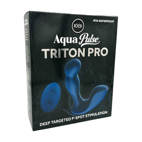 Prostata-Vibrator EXS AquaPulse Triton Pro mit Fernbedienung Blau – Ansicht 3