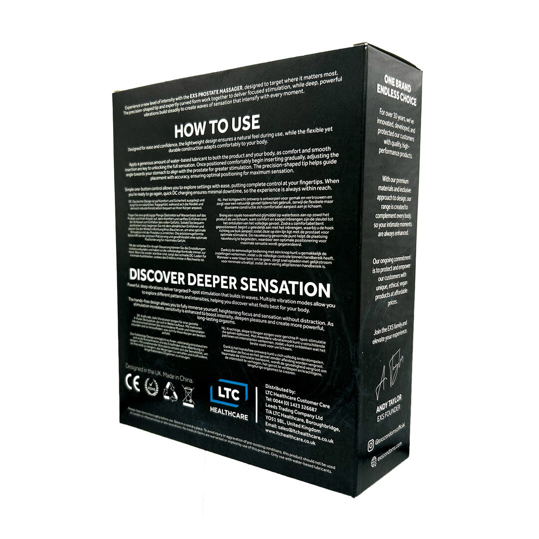 Prostata-Vibrator EXS AquaPulse Triton Pro mit Fernbedienung Blau – Ansicht 4