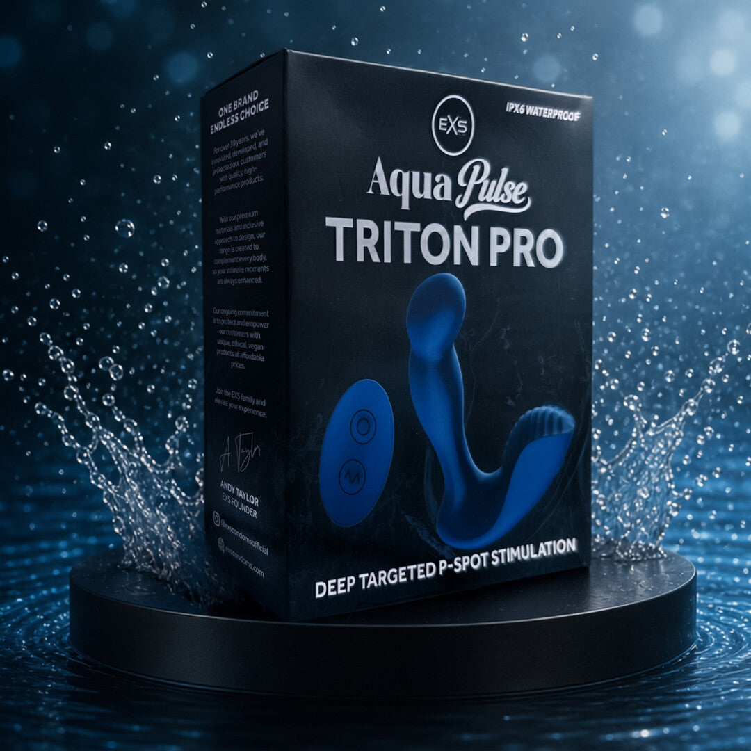 Prostata-Vibrator EXS AquaPulse Triton Pro mit Fernbedienung Blau – Ansicht 5