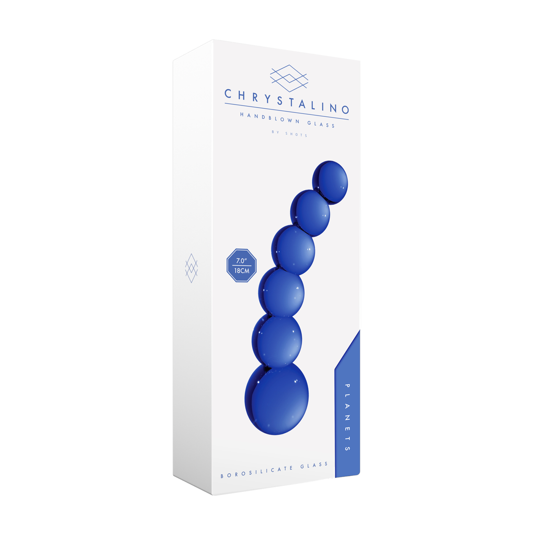 Dildo Planeten Glas Blau 13,5 x Ø 4,3 cm