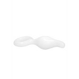 Glasdildo Gripper mit Ring Weiß 11,7 x Ø 3,7 cm