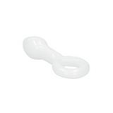 Dildo Plugger Glas Weiß 6,6 x Ø 3 cm