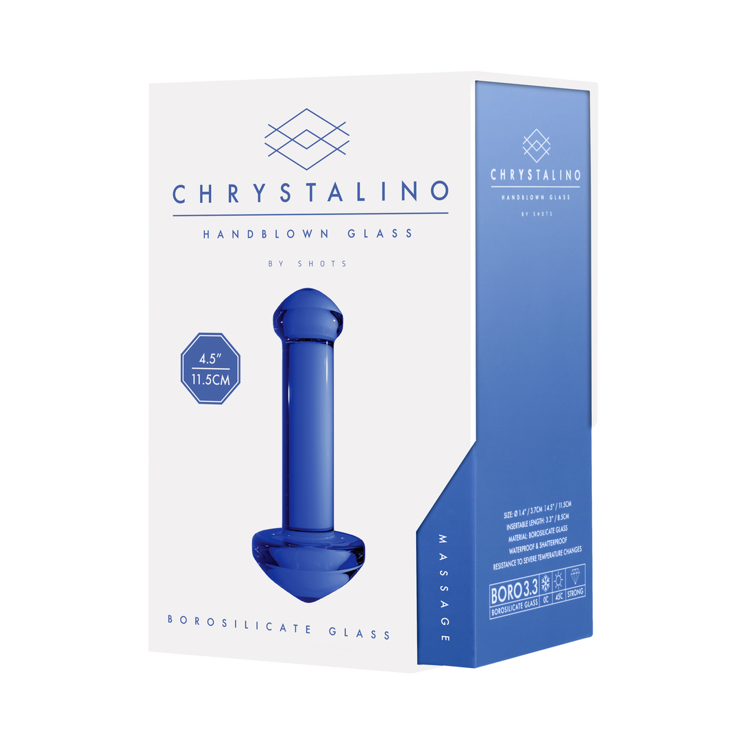 Massagestab Glas Blau 8,5 x Ø 3,3 cm