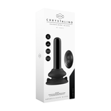 Vibrator Thumby Glas glatt mit Saugfuß Schwarz 9,3 x Ø 2,7 cm