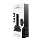 Vibrator Thumby Glas glatt mit Saugfuß Schwarz 9,3 x Ø 2,7 cm
