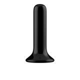 Vibrator Thumby Glas glatt mit Saugfuß Schwarz 9,3 x Ø 2,7 cm