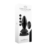 Vibrator Glas mit Saugfuß Schwarz 9,5 x Ø 4,1 cm